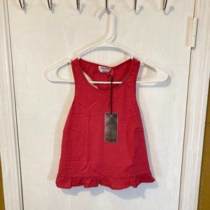 Cycle junior ladies S small belly crop racer back bell shaped tank top